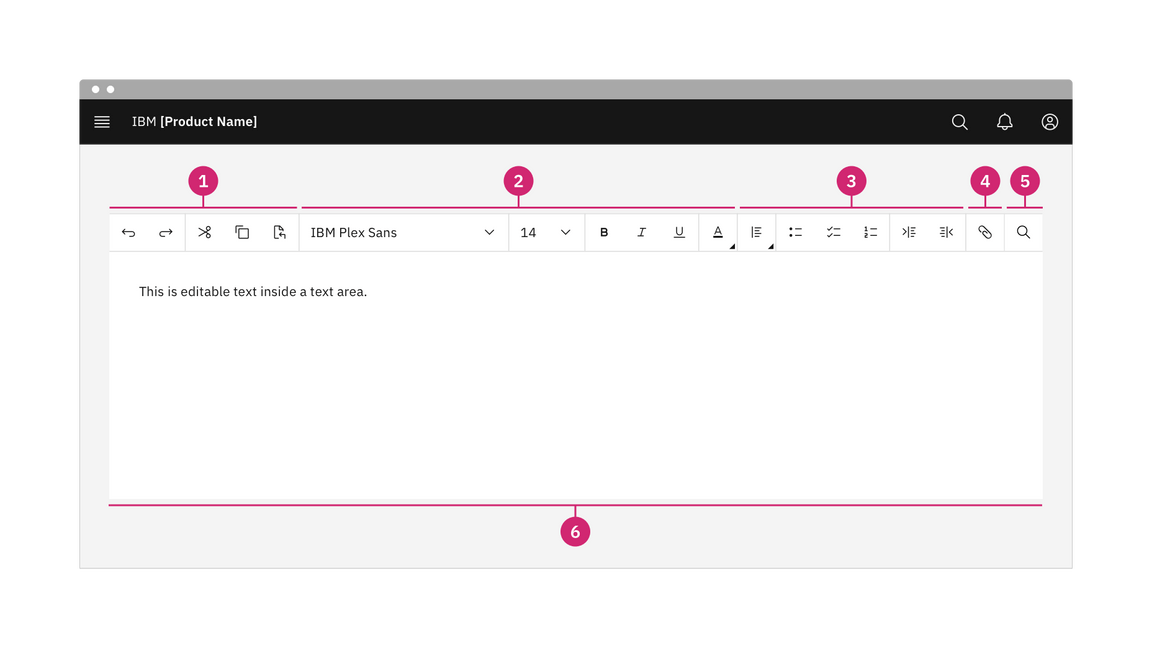 Anatomy of a text toolbar